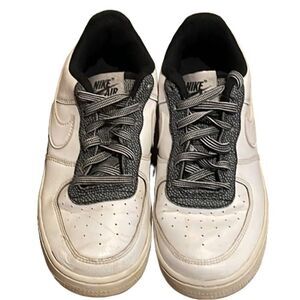 Nike Air Force 1 White Cool Grey Sneaker Shoes Kids 4.5 CN57150-100